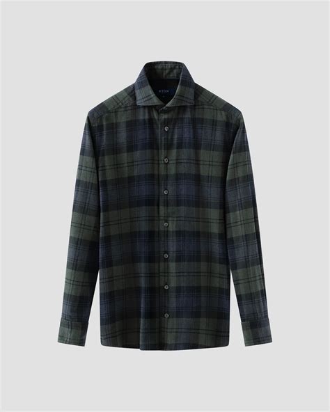 Checked Flannel Shirt - Eton