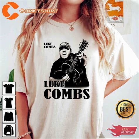 Luke Combs 2023 World Tour 2 Side Designed T-Shirt - Corkyshirt