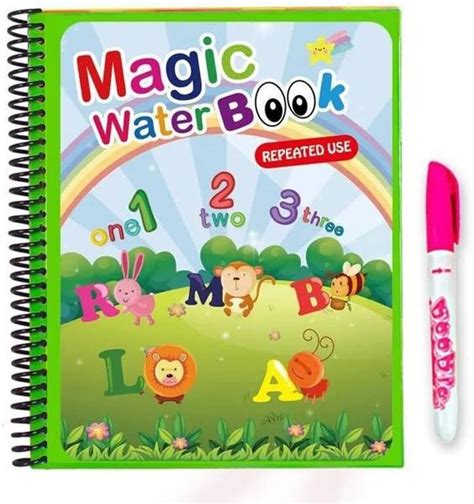 Vigowis Reusable Magic Water Coloring Painting for Kids 1 book, 1 pen ...