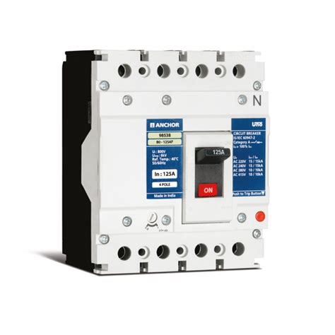 Buy Anchor UNO Molded Case Circuit Breaker B0 MCCB 125AF Switchgear ...