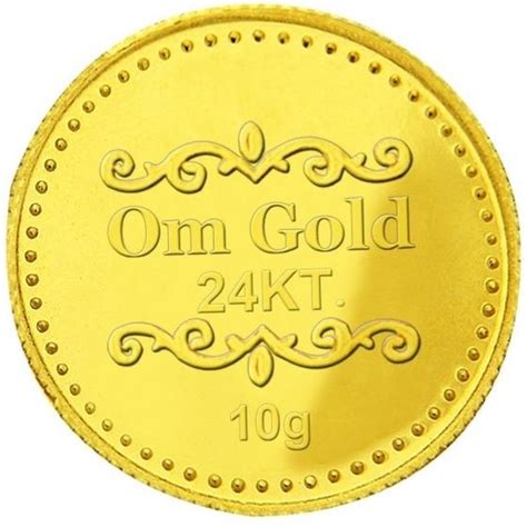 Om Gold 10 Gram 24 (999) K 10 g Gold Coin Price in India - Buy Om Gold ...