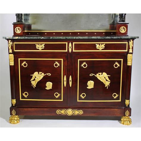 Napoleon III Empire Revival Mahogany and Gilt Bronze-Mounted Server ...