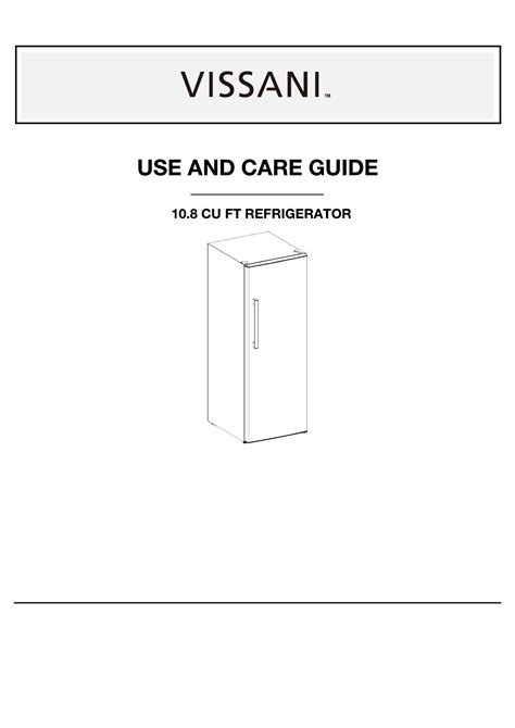 User manual Vissani HVUF11SLF (English - 25 pages)