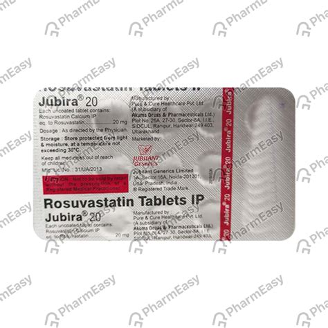 Jubira 20 MG Tablet (15): Uses, Side Effects, Price & Dosage | PharmEasy