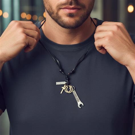 Buy Now Premium Leather Necklace - WRENCH OF FAITH – 2.5-Inch Pure ...