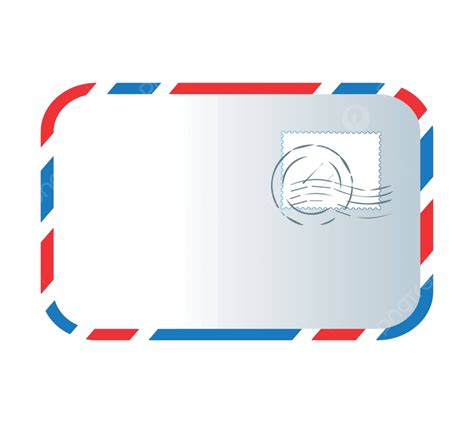 Letter And Stamp Design Blank Icon International Vector, Blank, Icon ...