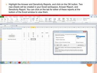 Image result for Simplex Method Using Excel