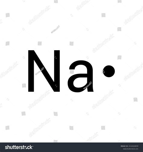 Lewis Structure Sodium Na Stock Vector (Royalty Free) 2114102870