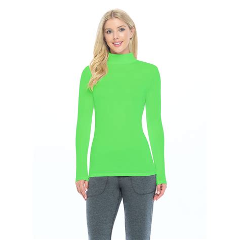 NATURAL UNIFORMS Women's Long Sleeve Turtle-Neck T-Shirt Under Scrub ...