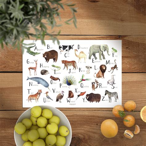 Mantel individual ABC inglés diseño Cecilia Plaza