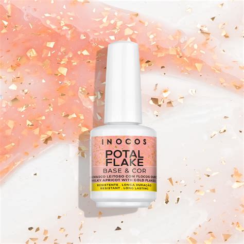 Potal Flake INOCOS Branco Leitoso com Flocos Rosa | INOCOS Cosmetics | Loja Oficial