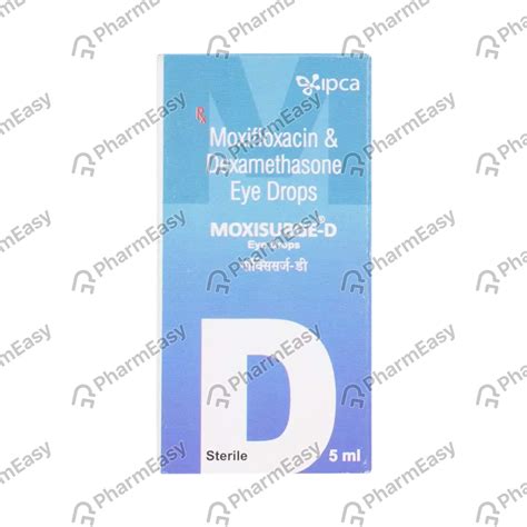Moxisurge D Bottle Of 5ml Eye Drops: Uses, Side Effects, Price & Dosage ...