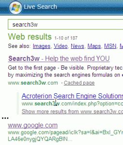 Msn.com Search Engine 的图像结果