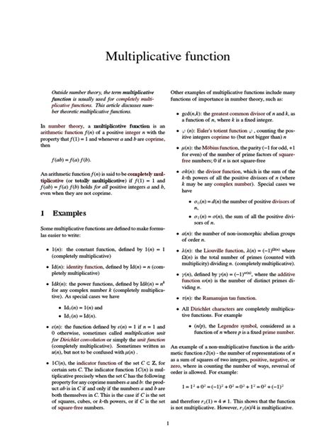 A Function Which Is Multiplicative but Not Totally Multiplicative Example 的图像结果