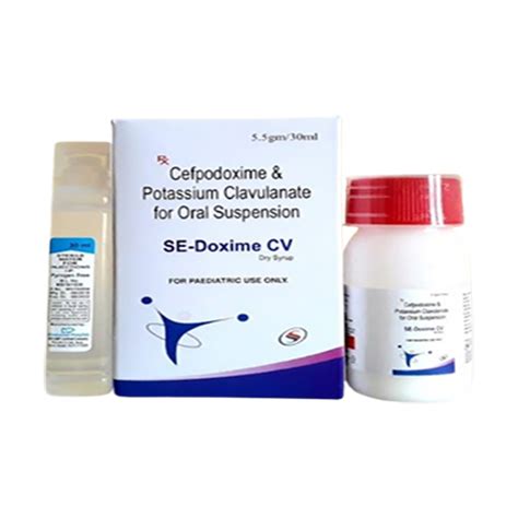 SE Doxime CV - Cefpodoxime & Potassium Clavulanate for Oral Suspension ...