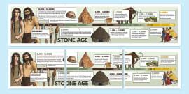 Stone Age Timeline PowerPoint (teacher made) - Twinkl