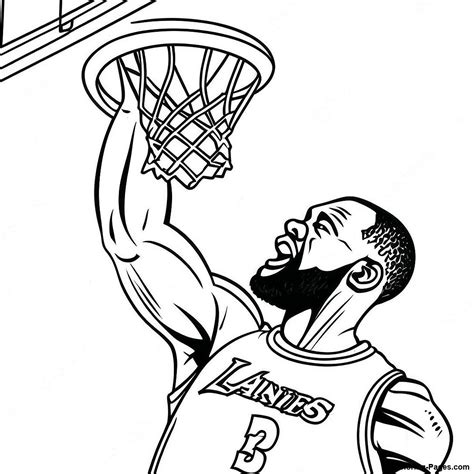 Lebron James Coloring Page