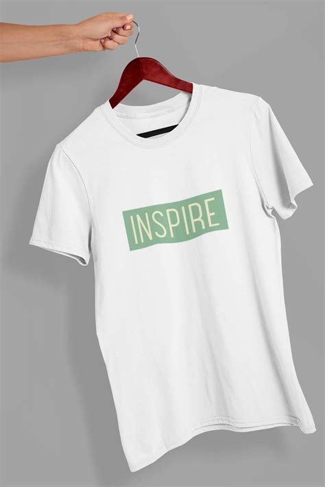 Inspire printed white t shirt for men – Uppstring