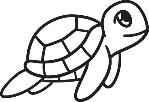 Sea Turtle Outline Vector Art, Icons, and Graphics for Free Download