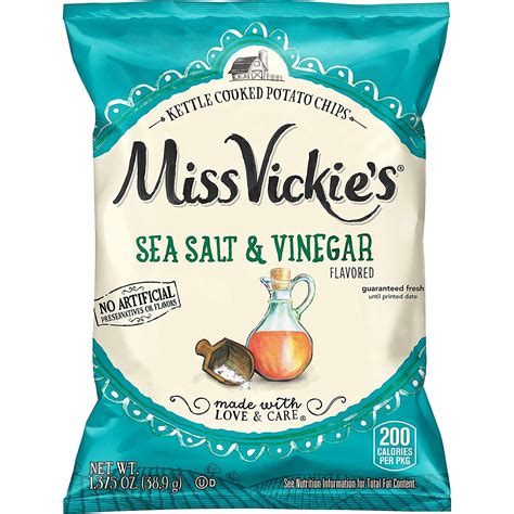 Buy Miss Vickie's Flavored Potato Chips, Salt & Vinegar, 28 Count (Sea ...