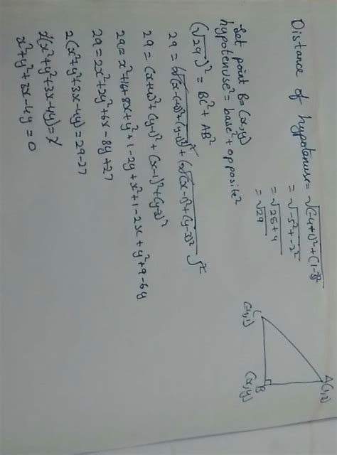 The hypotenuse of a right angled triangle has its ends at points (1,3 ...