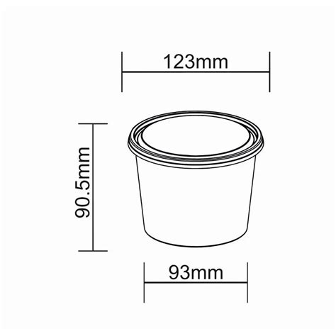 Disposoul Round Food Container With LID 25 Oz 750Ml