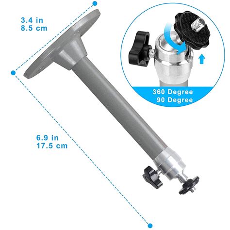 Buy 1PC Projector Mount Stand, 360°Rotating Wall Ceiling Stand，6.88In ...