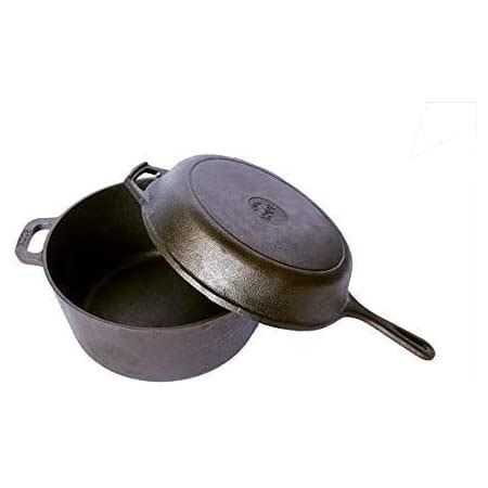 Buy Rock Tawa Cast Iron Dutch Oven, 5 L (Black) Online at Low Prices in ...
