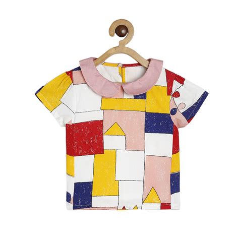 Girls White Woven Top – MiniKlub.in