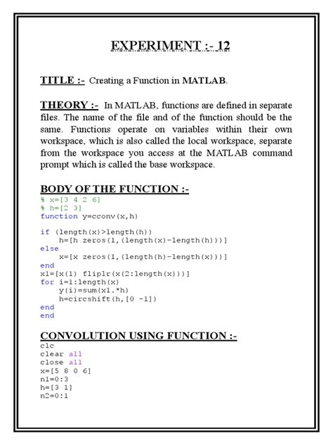 Image result for How to Write Functions in MATLAB