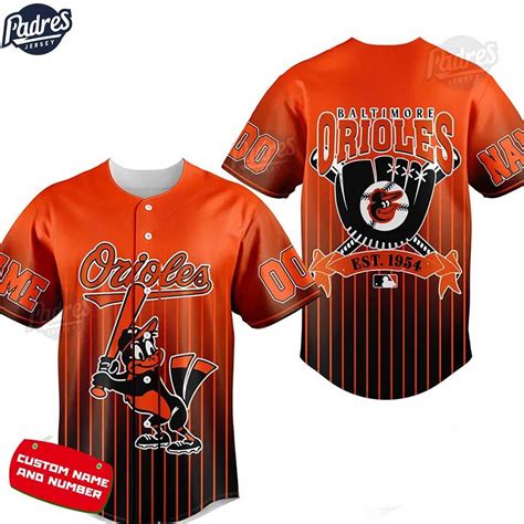 Custom Baltimore Orioles Orange Baseball Jersey - Padres Jersey Oasis ...