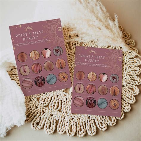 EDITABLE What's That Pussy Game - Celestial Bachelorette Party ...