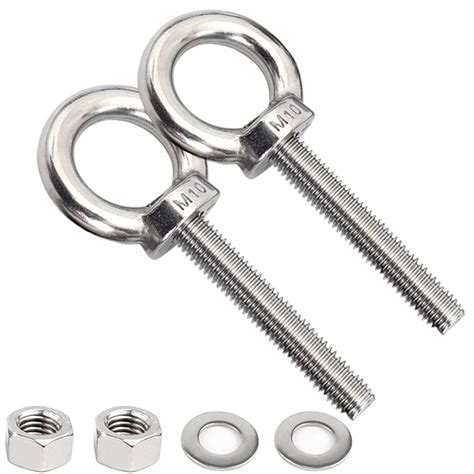 AIVOOF Stainless Steel Eye Bolts, 2 Pack M10 India | Ubuy