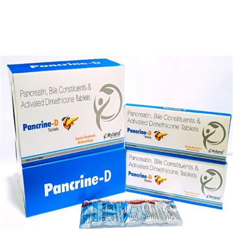 Pancrine D - pancreatin, Bile Constituents & Activated Dimethicone ...