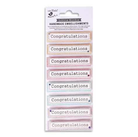 Handmade Stickers - Congratulations, 8pc, 1 Sheet – Itsy Bitsy