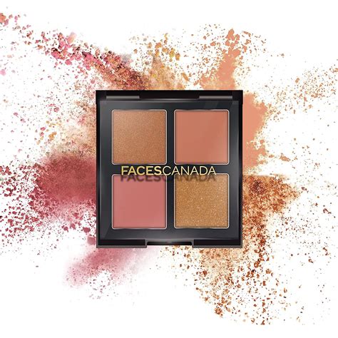 Buy FACES CANADA 4 IN 1 Quad Eyeshadow Palette - Idyllic Nudes 01, 4.8g ...