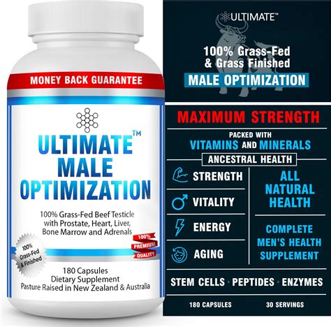 Amazon.com: Ultimate Male Optimization 100% Grass Fed Beef Organ ...
