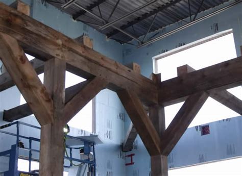 Image result for Timber Frame Posts to Foundation