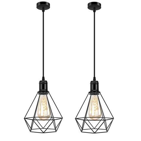 Buy Online Generation Black Diamond Set 2 Pendant Light Ceiling Hanging ...