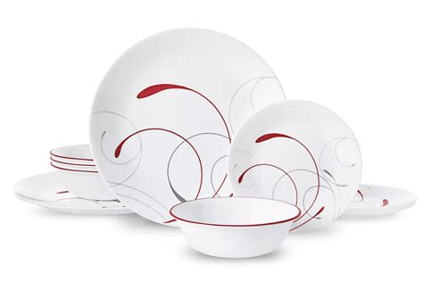 Mainstays White Dinnerware Set, 12 Piece - Walmart.com