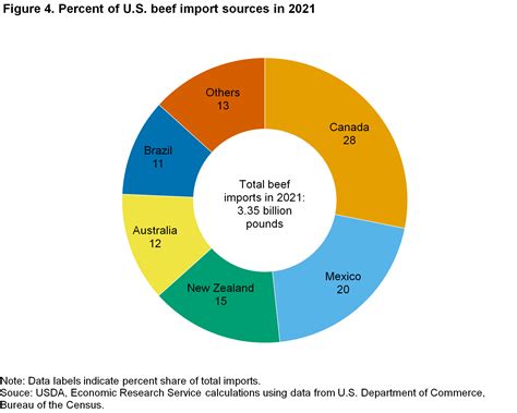 Percent of U.S. beef import sources in 2021 | Economic Research Service