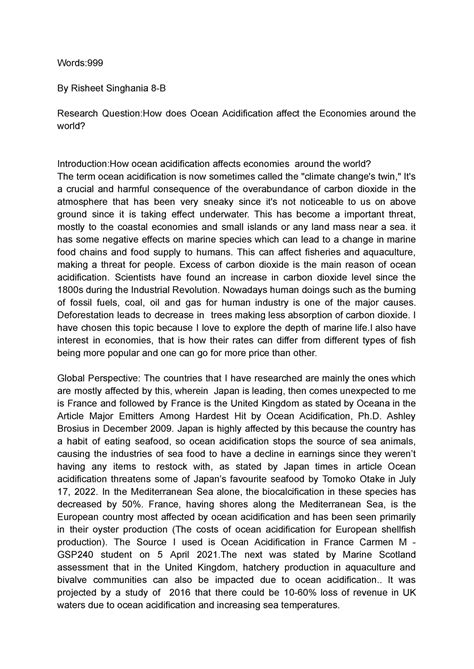 Research Report - Words: By Risheet Singhania 8-B Research Question:How ...