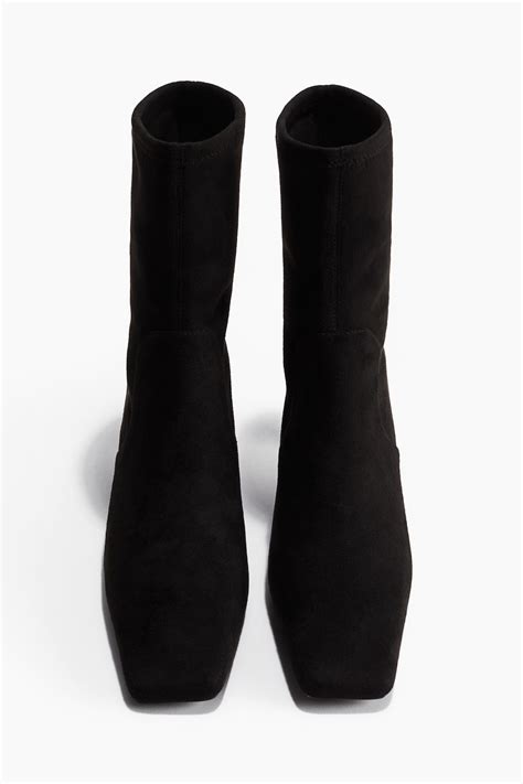 Napped sock boots - Black - Ladies | H&M IN