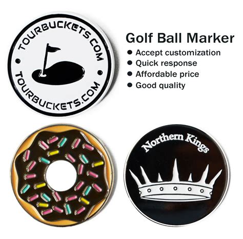 Custom Various Design Ball Markers Golf Accessory With Your Own Logo ...