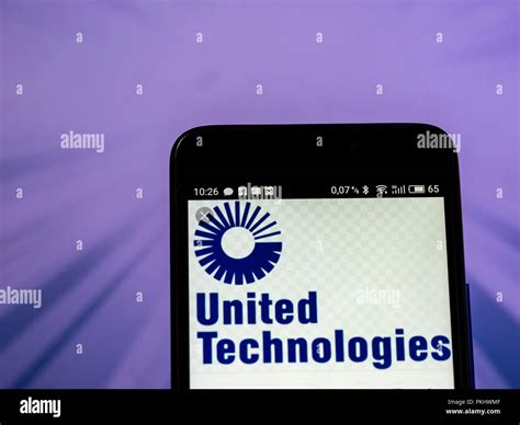 United Technologies Corporation (UTC) logo seen displayed on smart phone Stock Photo - Alamy