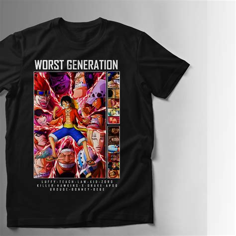 Jual Kaos baju anime One piece worst generation | Shopee Indonesia