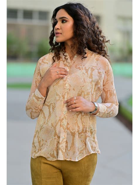 Georgette A Sheer Shirt – LUSH LAYERS