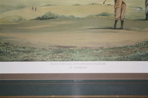 Lot Detail - Framed 'Historic Golf Courses' by Harold Ellis - St. Andrews