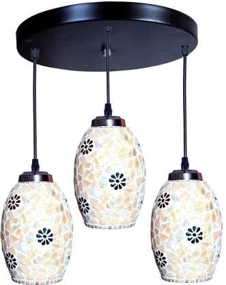 GAUVIK GAU-CLUSTER HANGING AKHROT GLASS THALI Cluster Pendant Light ...