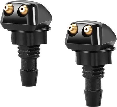 Amazon.com: povtii 2 PCS Front Windshield Washer Nozzles, Double-Hole ...